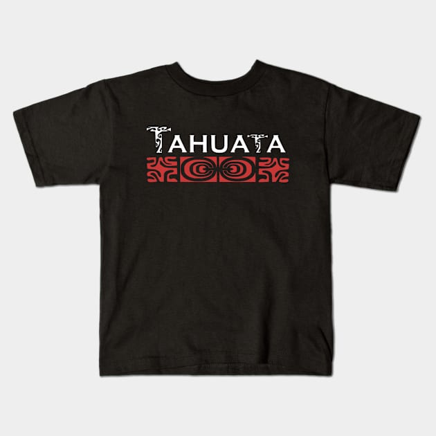 TAHUATA (white) Kids T-Shirt by Nesian TAHITI